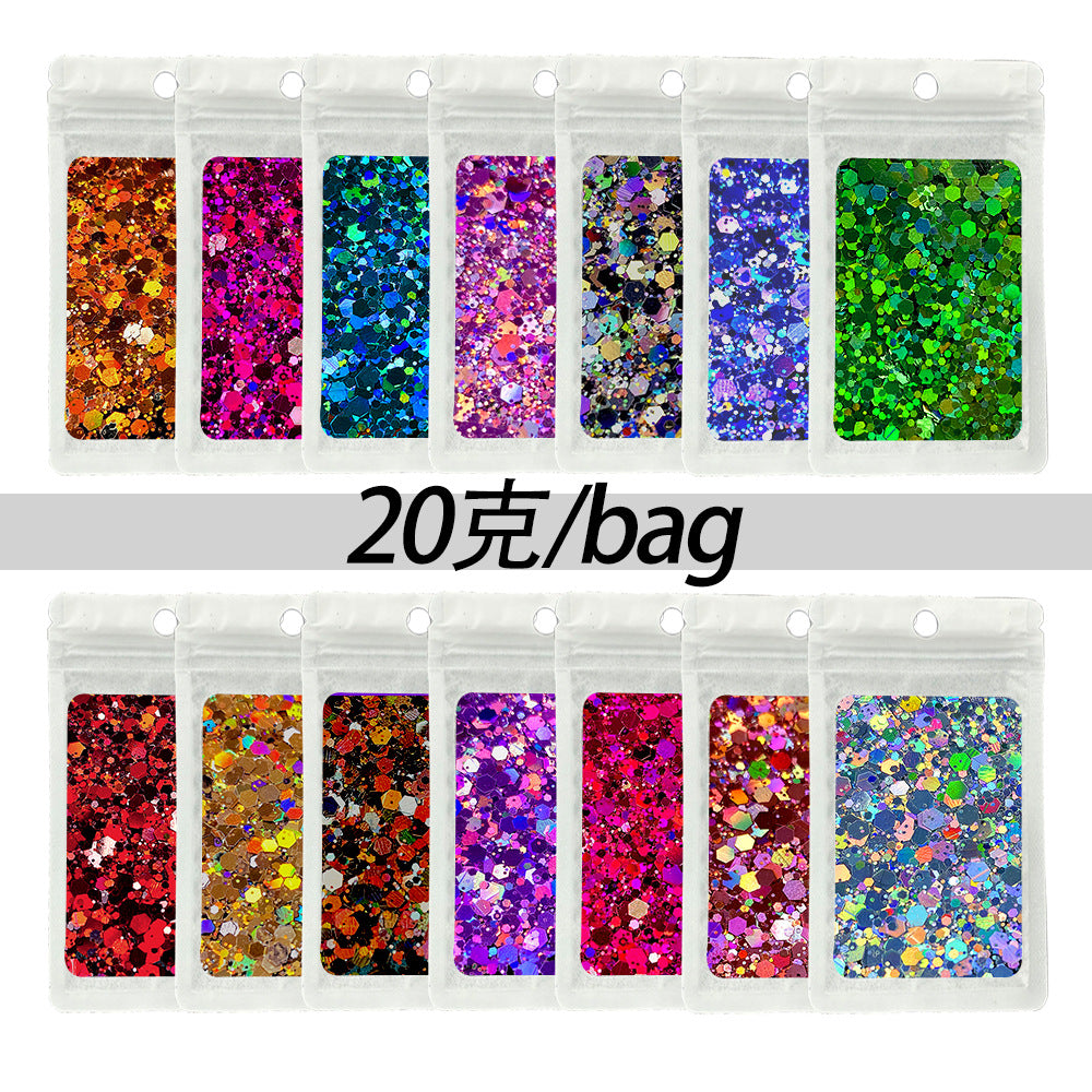 Wholesale Popular Holographic Mixed Size Sequins Filler
